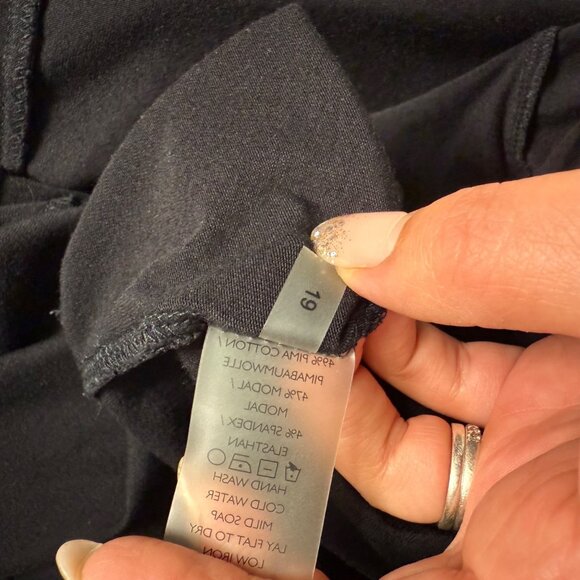 Peruvian Connection Soft Pima Cotton Sleeveless Maxi Dress Medium Black Twist - Picture 10 of 12